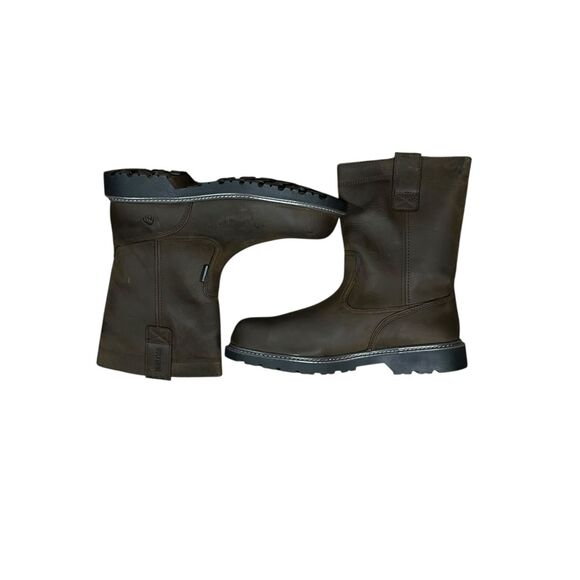 Wolverine Men's 11 Floorhand Waterproof 10" Steel Toe Work Boot brown - Picture 5 of 8
